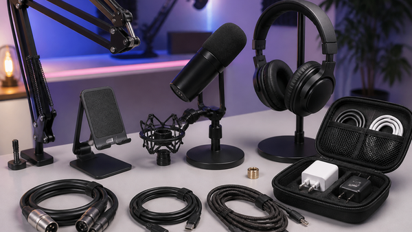 Essential Audio Accessories for Podcasting and Streaming Setups in the USA