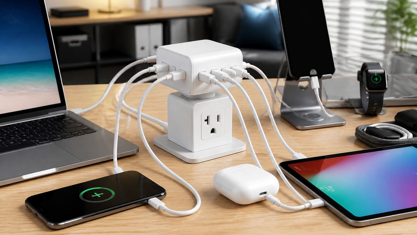 Nexoltic How to Safely Charge Multiple Devices Simultaneously in US Homes and Offices guide image for United States (USA) shoppers