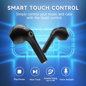 1 Hora charging case open with earbuds showing extended battery on the go