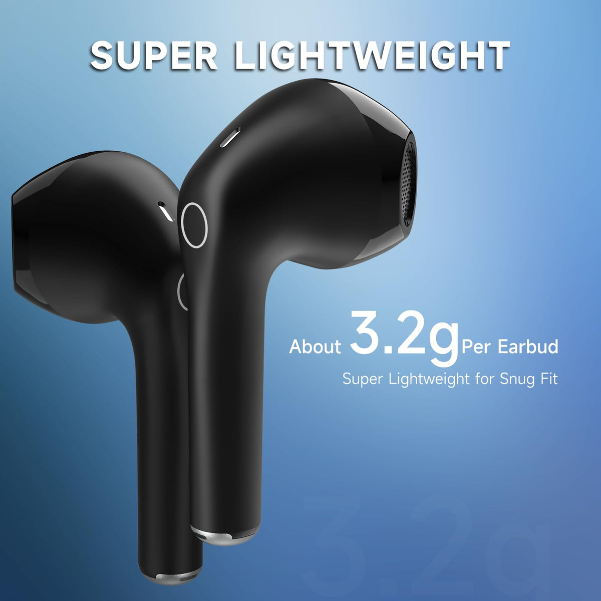 1 Hora earbuds worn during exercise showing stable fit and sweat resistance benefit