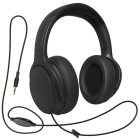 100SEASHELL long-cord TV headphones for easy sofa movement and dialogue.