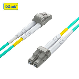 10Gtek zirconia ferrule detail on LC connectors for low-loss connections