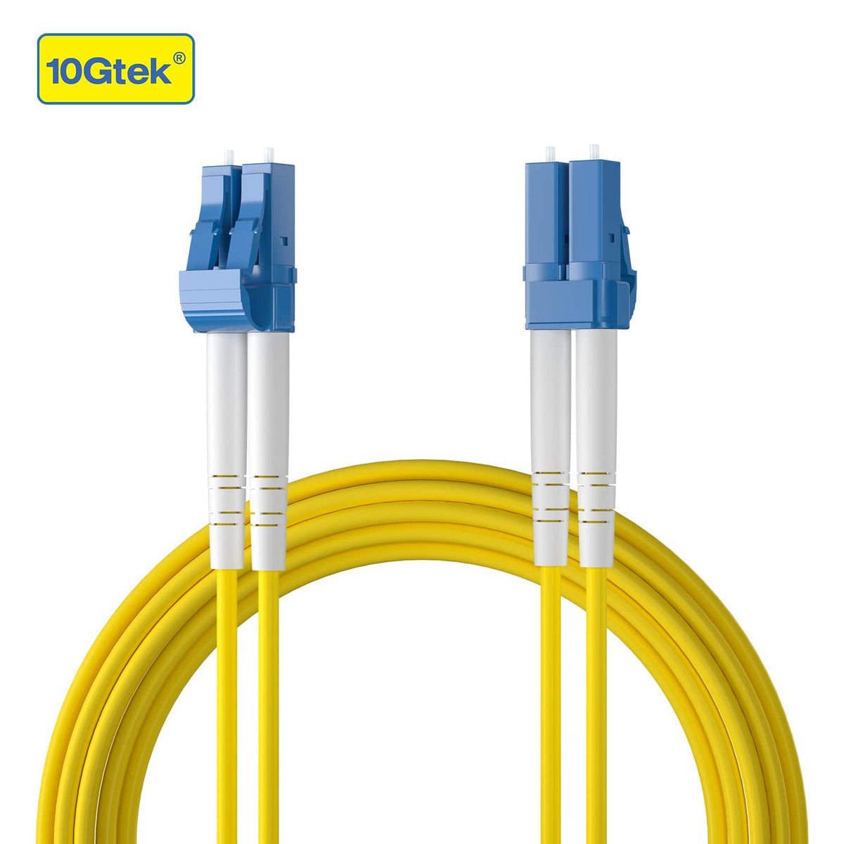 10Gtek LSZH yellow sheath emphasizes safe, identifiable fiber networking