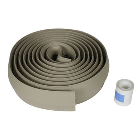 Ivory color blends with light décor for discreet cable management.