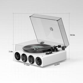 1byone all-in-one record player AT-3600L cartridge with adjustable counterweight