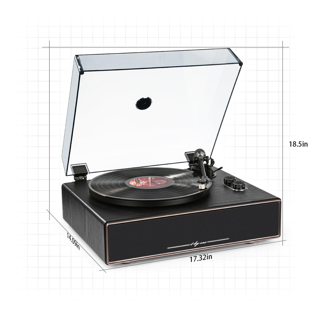 1byone built-in speakers deliver a full, vibrant sound without extra gear.