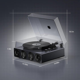 1byone piano lacquer grey surface adds a premium look to your listening space