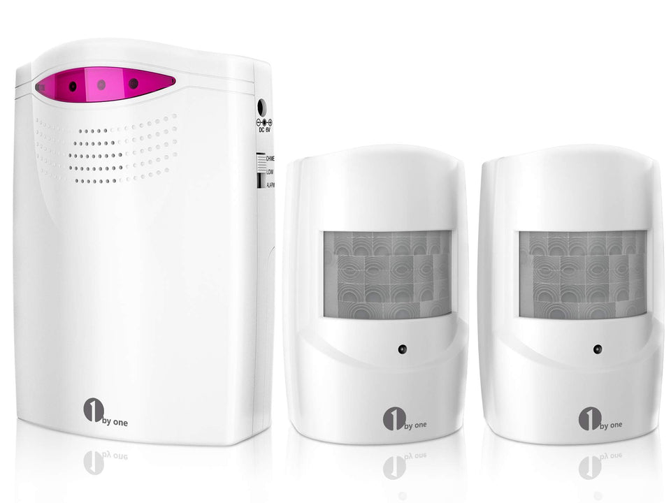 1byone receiver front view showing buttons and speaker for audible alerts