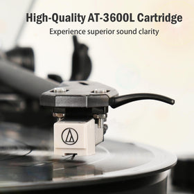1byone AT-3600L cartridge delivers precise tracking and detailed vinyl playback.