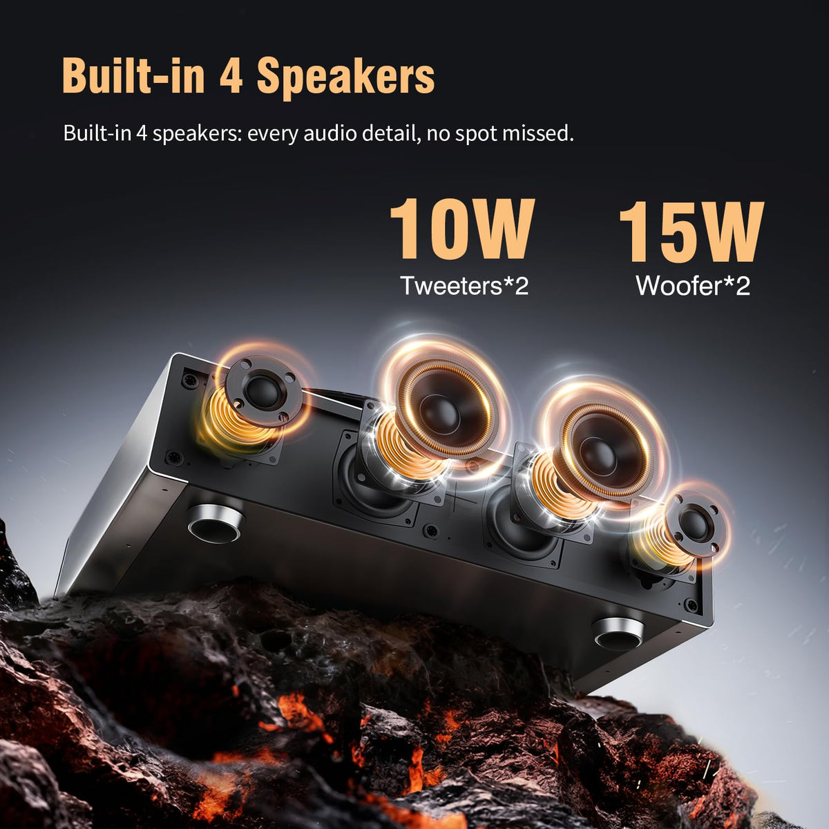 1byone DSP processing provides balanced tone across vinyl playback
