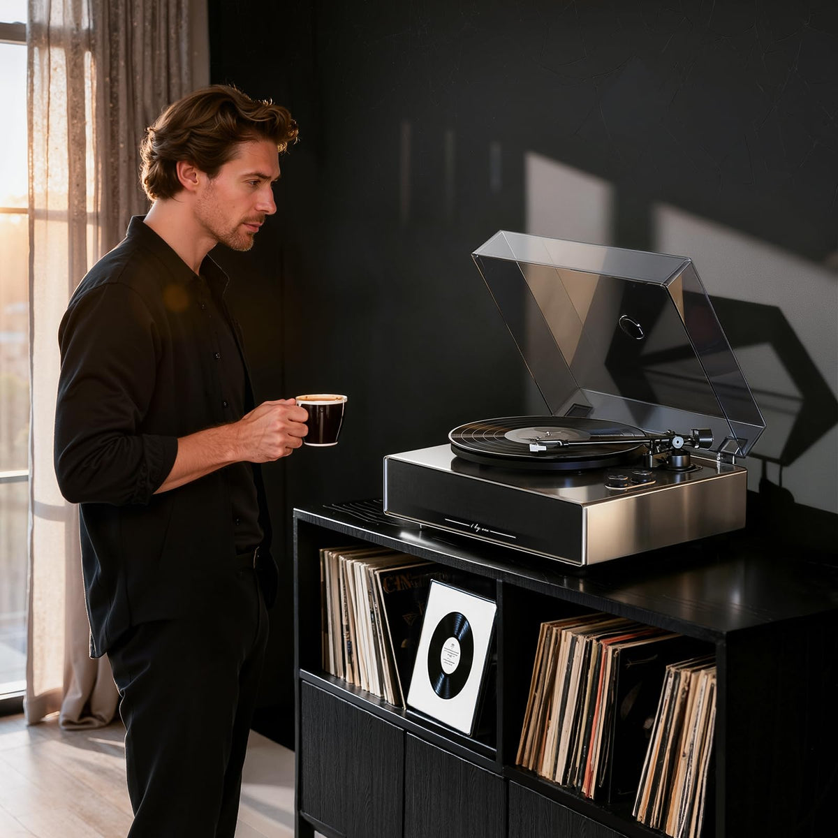 1byone line-out and phono-out for external amplification