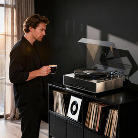1byone line-out and phono-out for external amplification