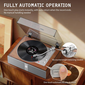 1byone remote control on sofa enables convenient playback from seating area.