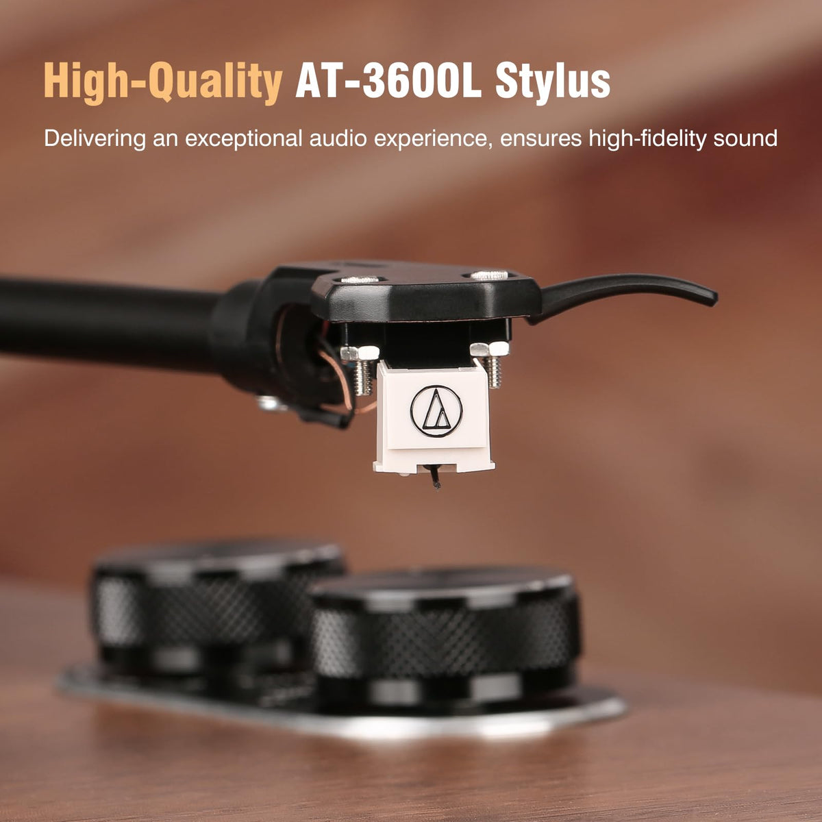 1byone vinyl player built-in speakers delivering room-filling sound