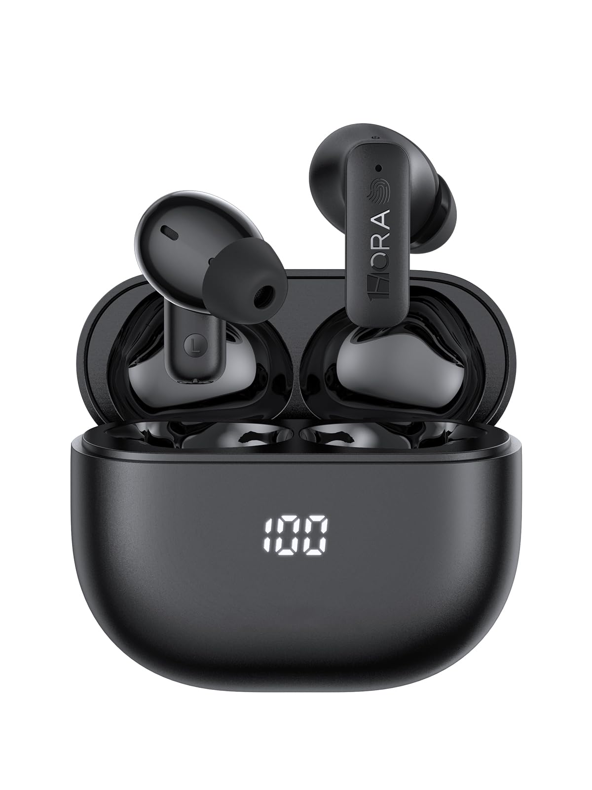 1 Hora ANC earbuds with LED display for quick battery check