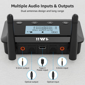 1Mii B03+ bypass mode streams to headphones and wired speakers.
