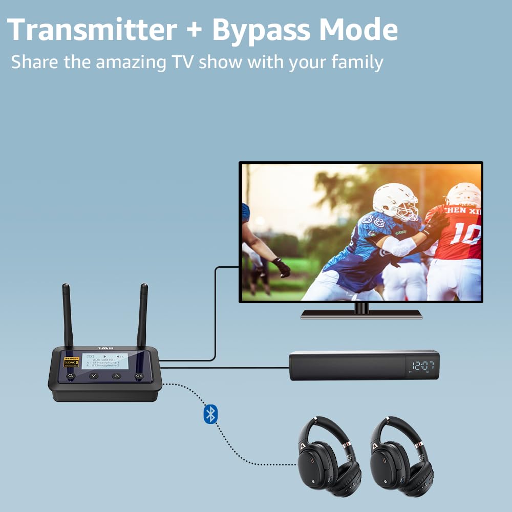1Mii B03Pro+ receives music from phone as a Bluetooth receiver to old speakers.