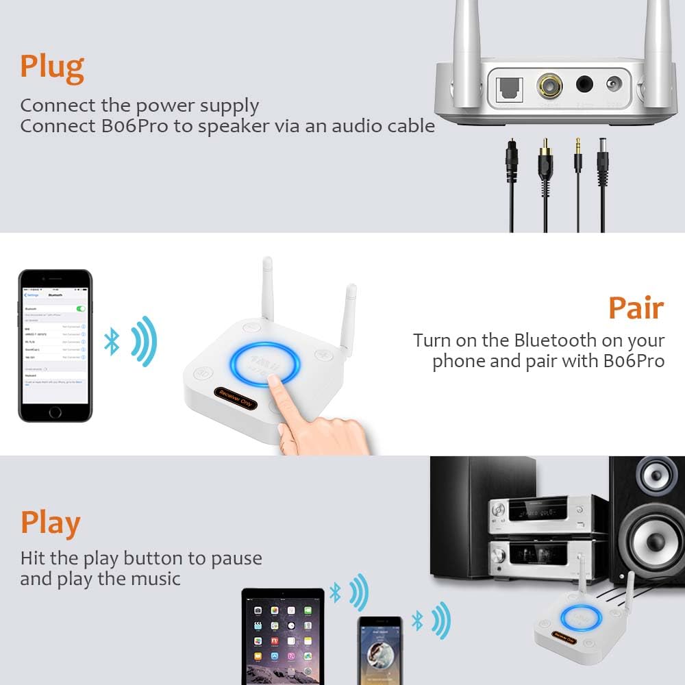 1Mii B06Pro optical and coaxial cable detail for high-quality digital output benefit