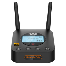 1Mii B06Pro+ receiver front display shows song info for quick control.