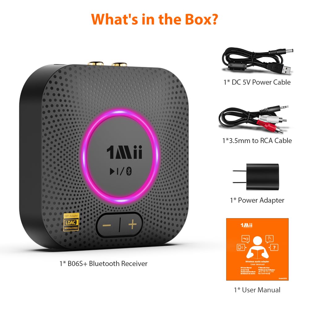 1Mii B06S+ in a living room setup delivering wireless hi-res listening