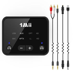 1Mii B06T6 retail box and manual laid out highlighting included materials and quick start benefit