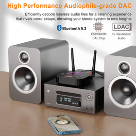 1Mii B06Ultra multi-port image shows optical, coaxial, and 3.5mm inputs