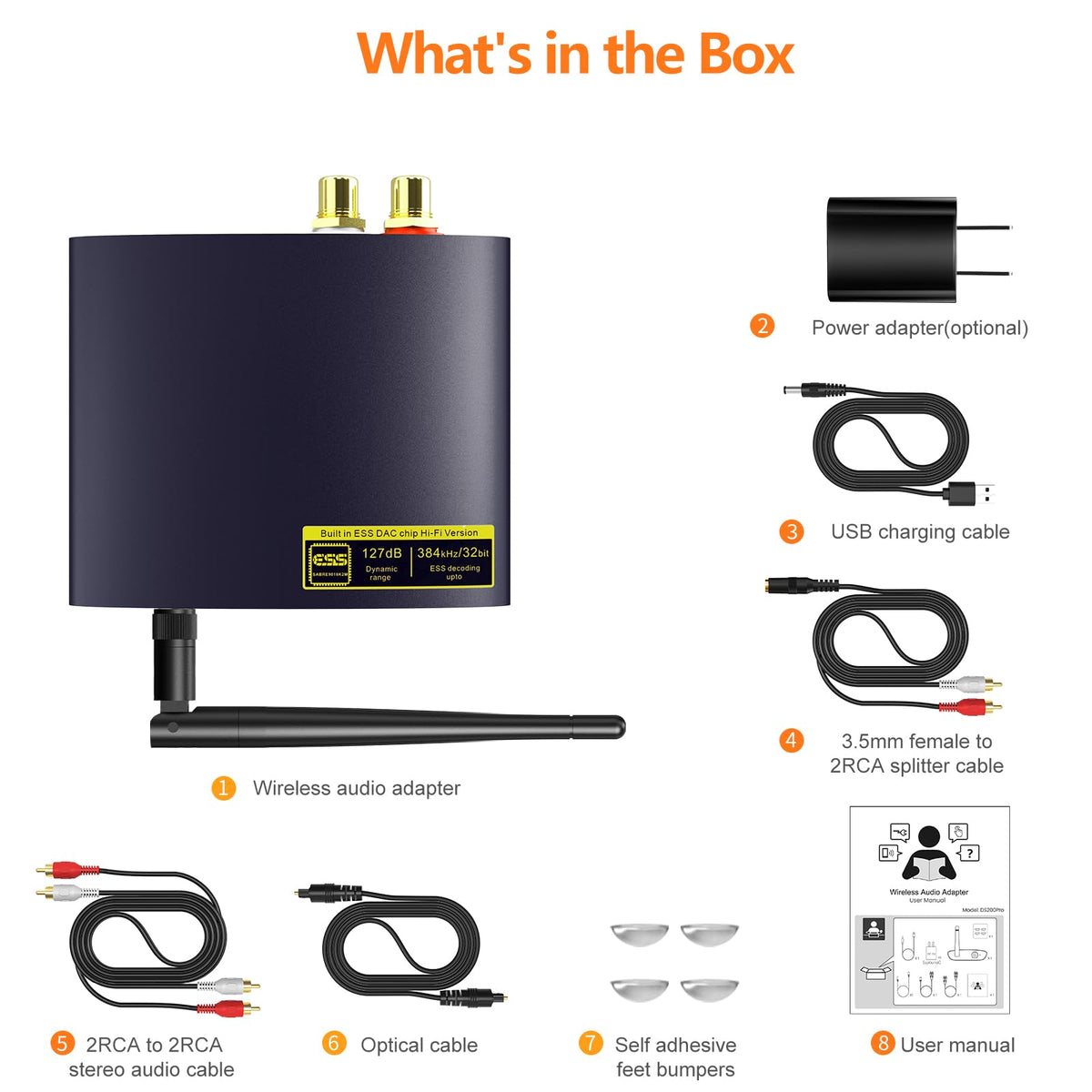 1Mii DS200Pro optical-output view for modern AV receivers.