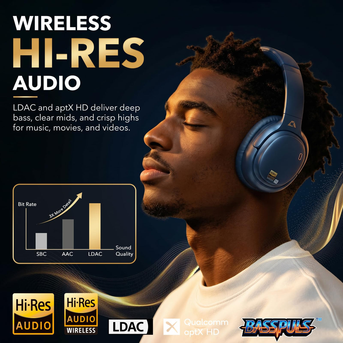 1Mii E700 LDAC aptX HD for high-resolution wireless audio