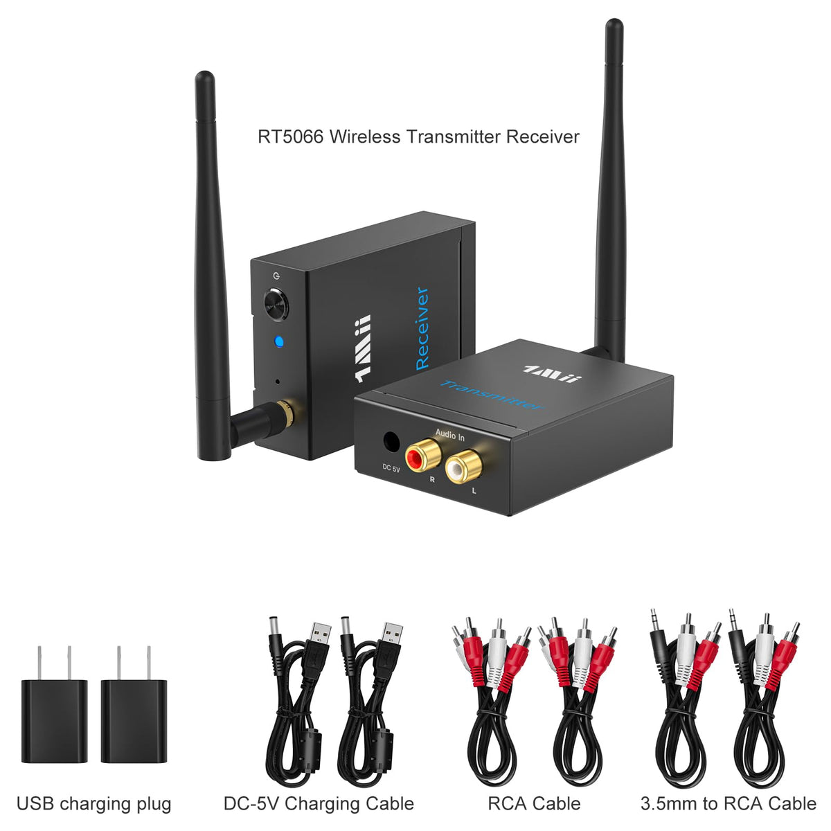 1Mii in living room sending TV audio wirelessly for tidy, cable-free entertainment