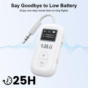 1Mii SafeFly Pro in hand to show compact size and travel portability
