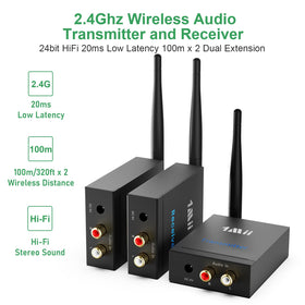 1Mii receiver linked to a home speaker demonstrating easy cable-free listening