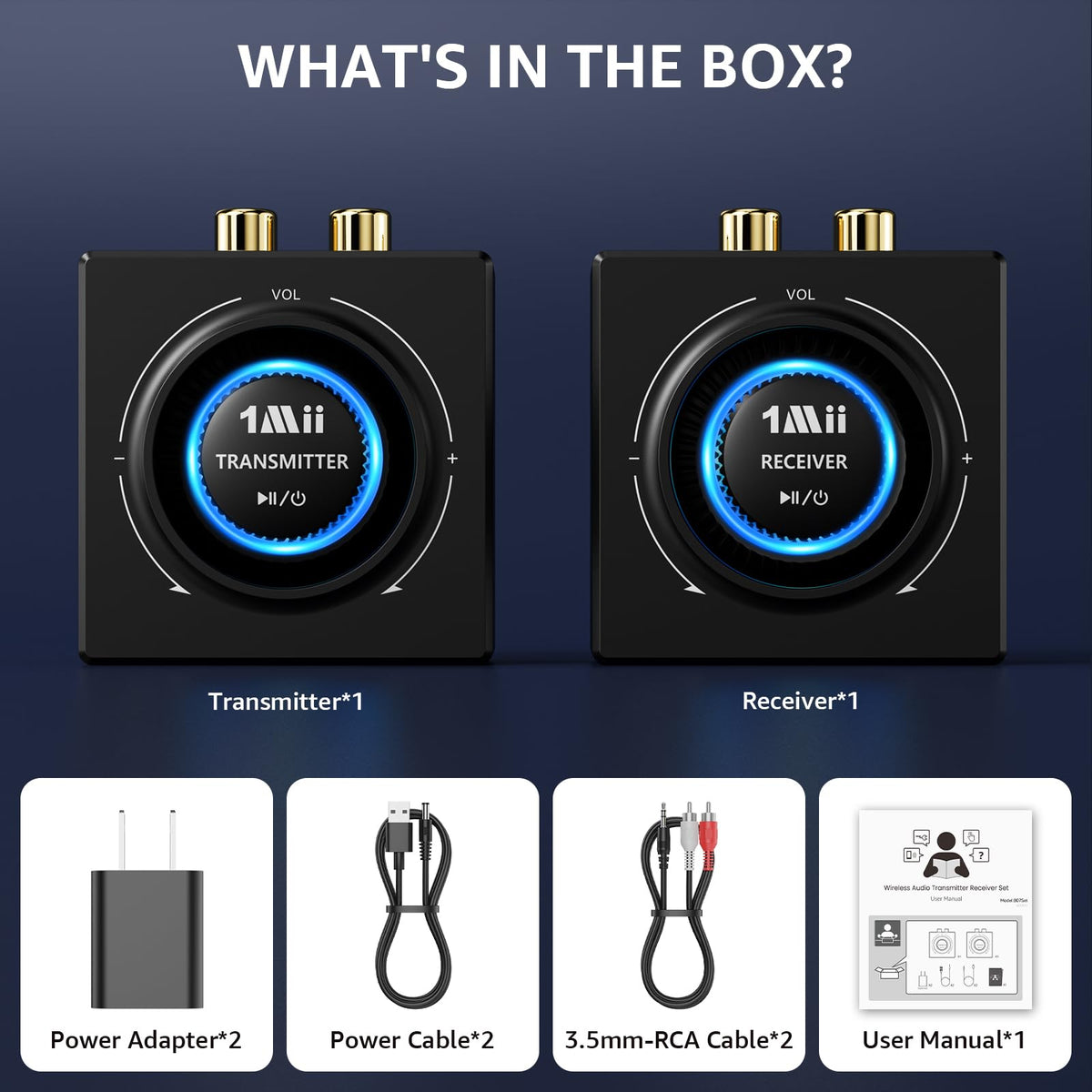 1Mii wireless adapter supports TVs, PCs, and soundbars