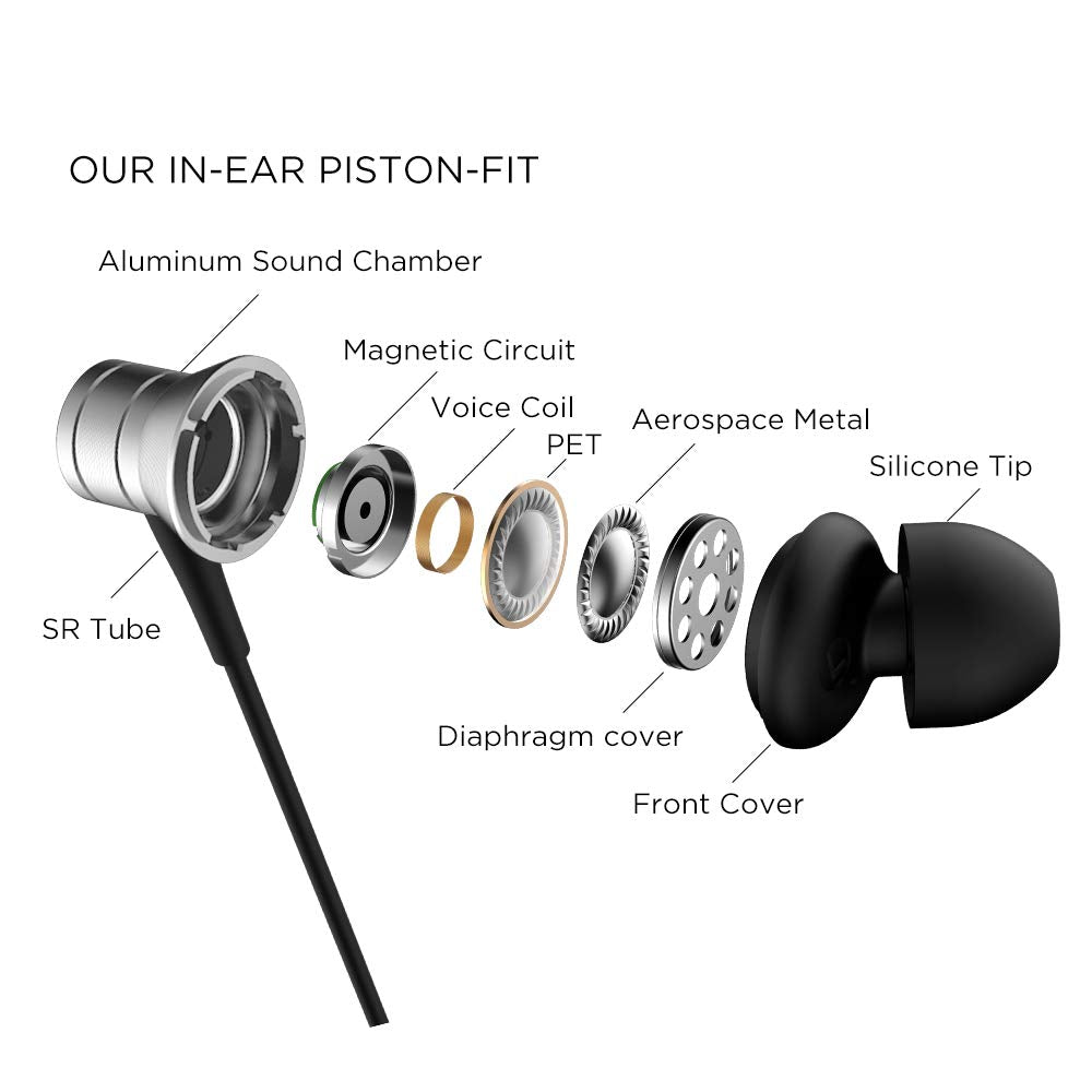 1MORE inline microphone and remote visible for hands-free calling convenience