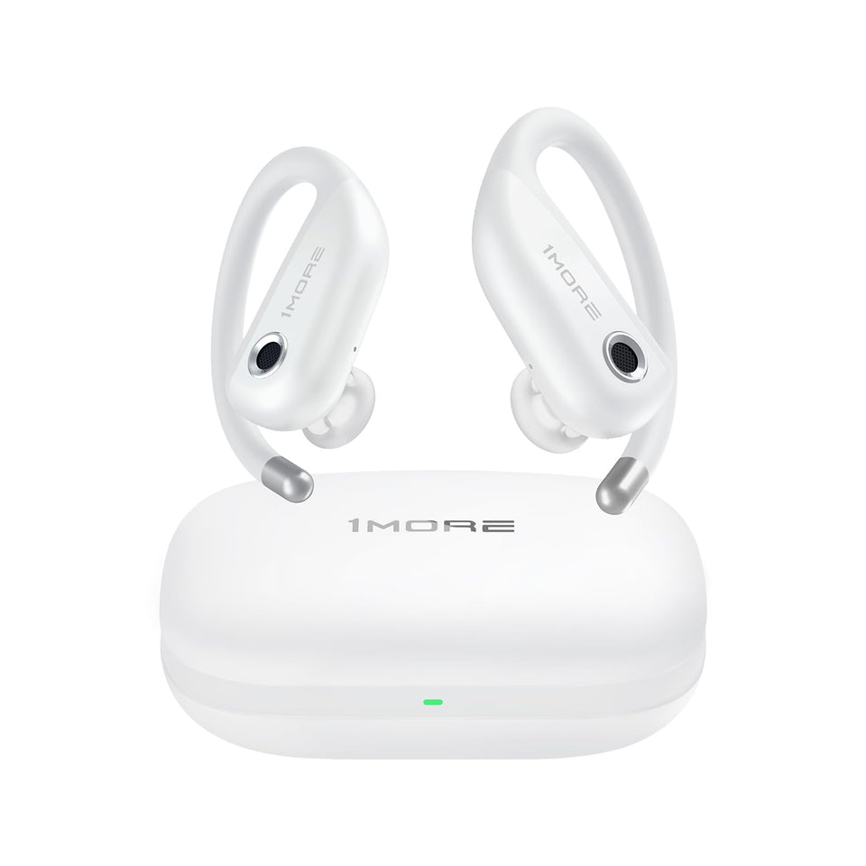 1MORE Fit Open Earbuds S50 case in white for easy charging and storage