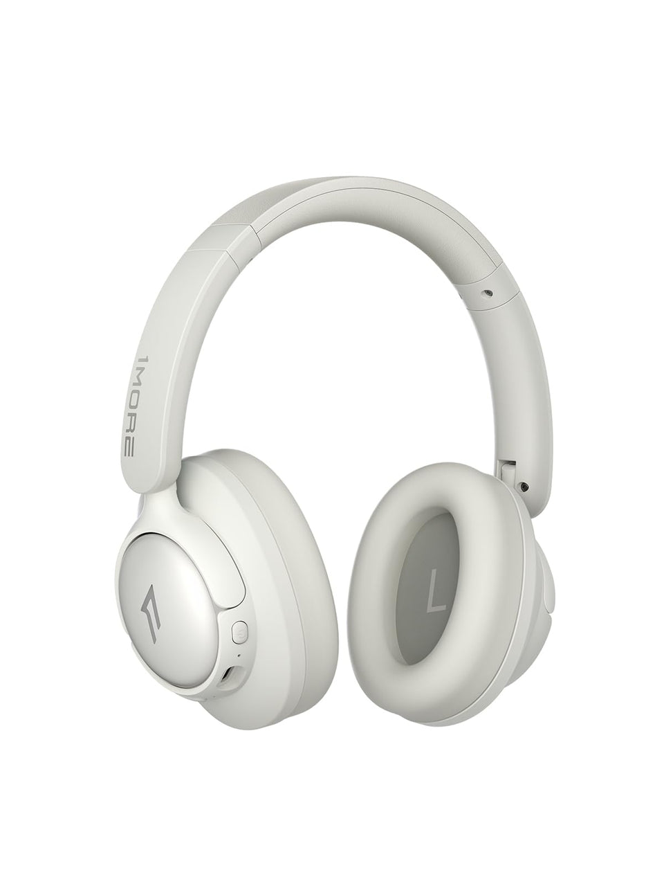 1MORE HQ31 front view showing oat white finish and premium design for travel comfort