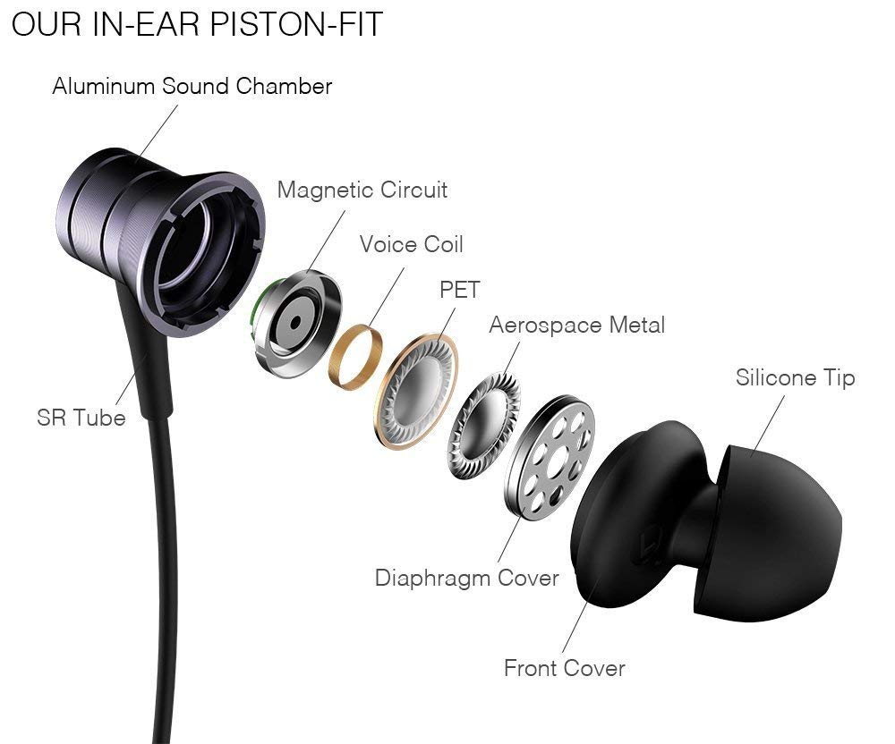 1more-piston-fit-angled-ear-fittings offer ergonomic comfort and secure fit.