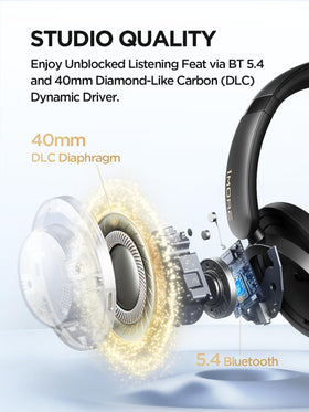 1MORE SonoFlow-Pro tuned by a Grammy-winning engineer for natural sound.