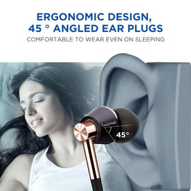 Ergonomic tips on 1MORE earphones for secure, comfortable wear.