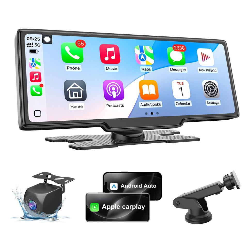 25HOURS HK5 10.26-inch screen enables wireless CarPlay for hands-free use