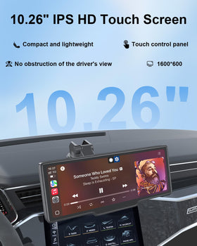 1080P backup camera delivers clear rear view with adjustable guidelines