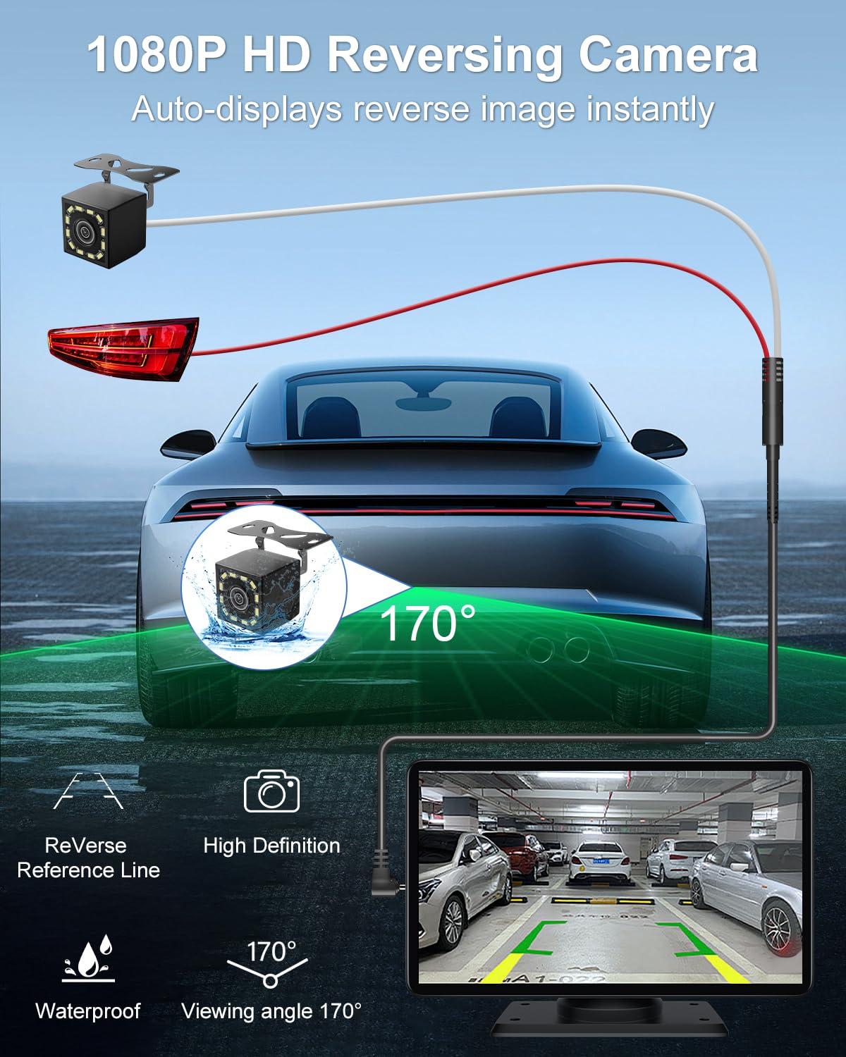 25HOURS screen mounted in dashboard offering convenient hands-free access