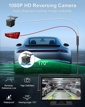 25HOURS screen mounted in dashboard offering convenient hands-free access