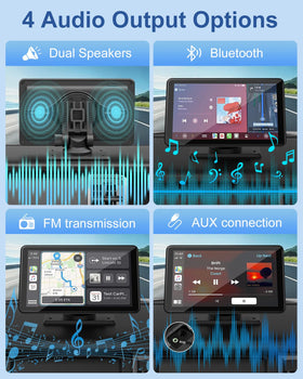 25HOURS dual speakers and EQ controls delivering fuller in-car audio
