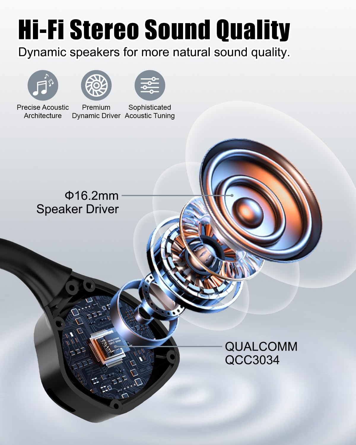 2B2C open ear headphones ambient sound pass through enhances situational awareness