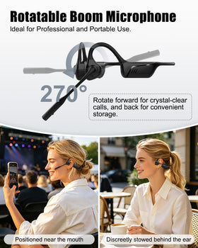 2B2C open ear headphones with aptX LL support for low latency streaming and lip sync