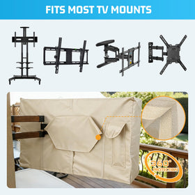 2win2buy rear pocket holding remote, protects accessories from weather