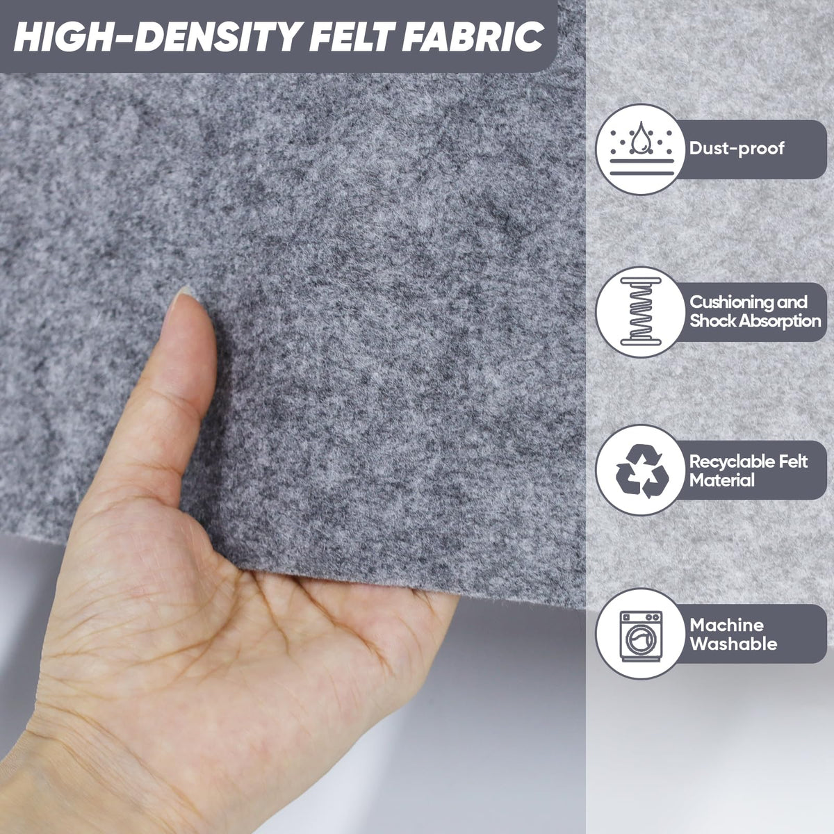 2win2buy close-up felt texture showing padding and tear resistance
