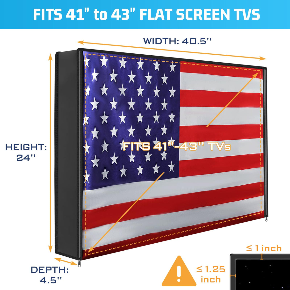 2win2buy Outdoor TV Cover roll-up strap enables quick viewing without removal