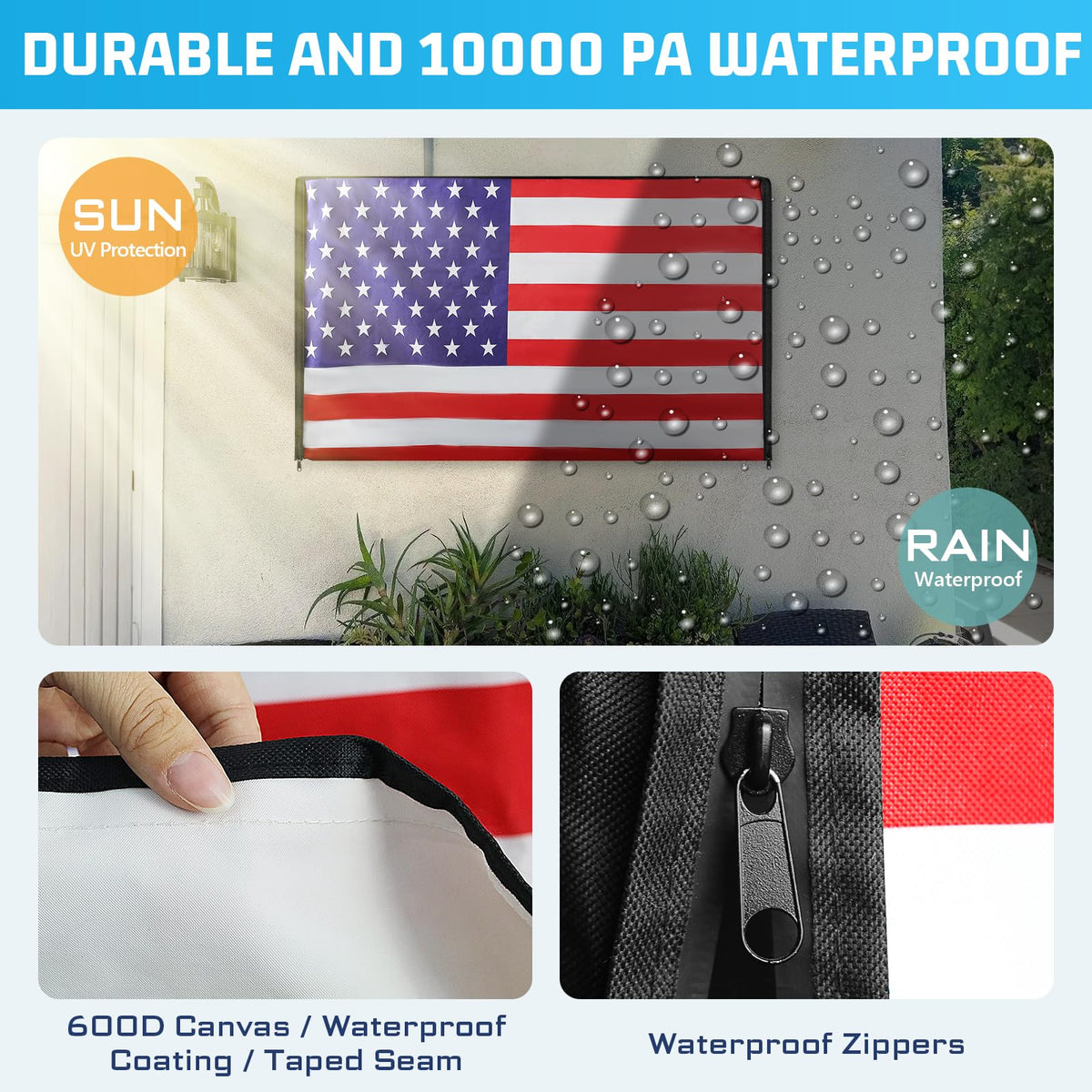 2win2buy Zipper and roll-up design allows quick access without full removal