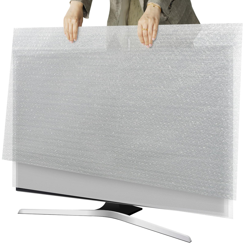 2win2buy TV wrap cover inner pearl cotton layer protects screen during relocation.